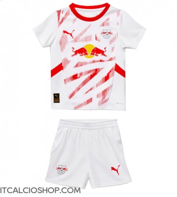 RB Leipzig Prima Maglia Bambino 2024-25 Manica Corta (+ Pantaloni corti)
